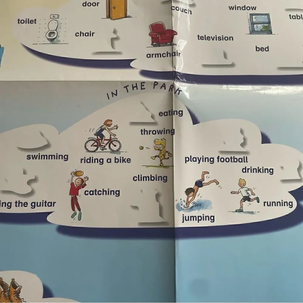 Bilingual Learning Poster with Stickers for Kids - Picture 6 of 11